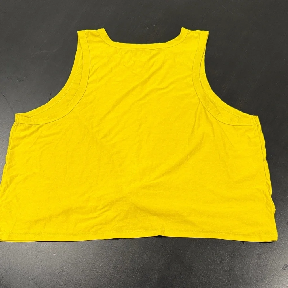 Old Navy Bright Yellow Twist Front Tank Top - Picture 4 of 4
